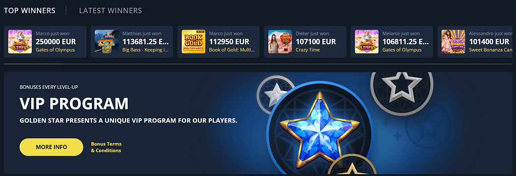 Triple Star free spins