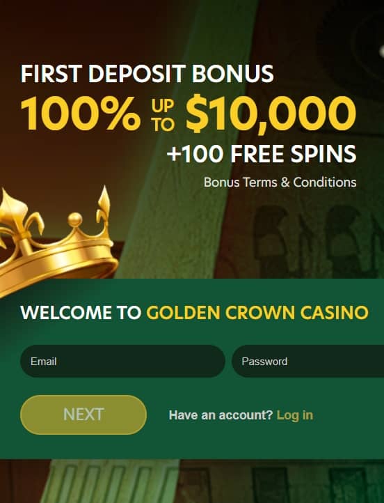 goldencrown casino bonus